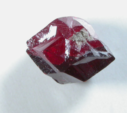 Cinnabar (penetration twin) from Red Bird Mine, Antelope Springs District, 24 km east of Lovelock, Pershing County, Nevada