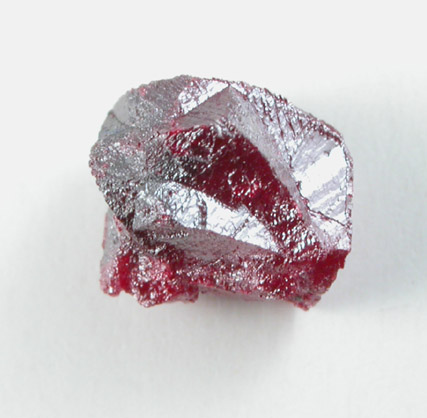 Cinnabar (penetration twin) from Red Bird Mine, Antelope Springs District, 24 km east of Lovelock, Pershing County, Nevada