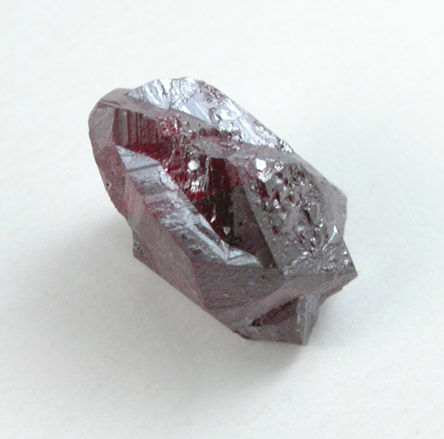 Cinnabar (penetration twin) from Red Bird Mine, Antelope Springs District, 24 km east of Lovelock, Pershing County, Nevada