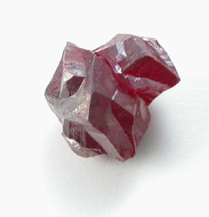 Cinnabar (penetration twins) from Red Bird Mine, Antelope Springs District, 24 km east of Lovelock, Pershing County, Nevada