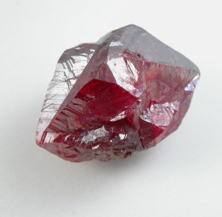 Cinnabar (penetration twin) from Red Bird Mine, Antelope Springs District, 24 km east of Lovelock, Pershing County, Nevada