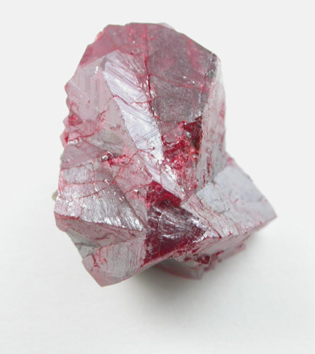 Cinnabar (penetration twin) from Red Bird Mine, Antelope Springs District, 24 km east of Lovelock, Pershing County, Nevada