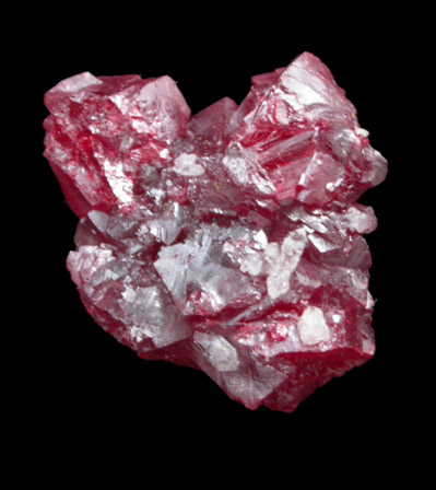 Cinnabar (penetration twin) from Red Bird Mine, Antelope Springs District, 24 km east of Lovelock, Pershing County, Nevada