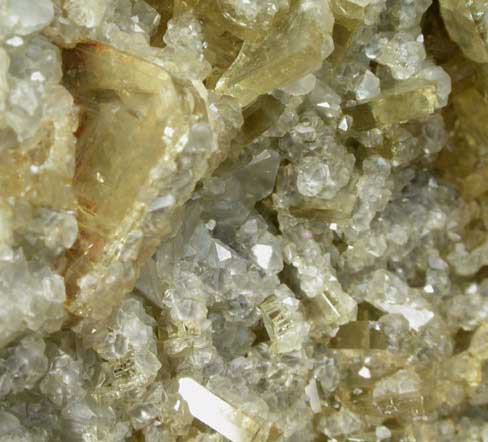 Barite with Calcite from Meikle Mine, Elko County, Nevada