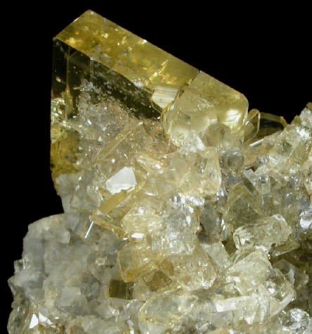 Barite with Calcite from Meikle Mine, Elko County, Nevada