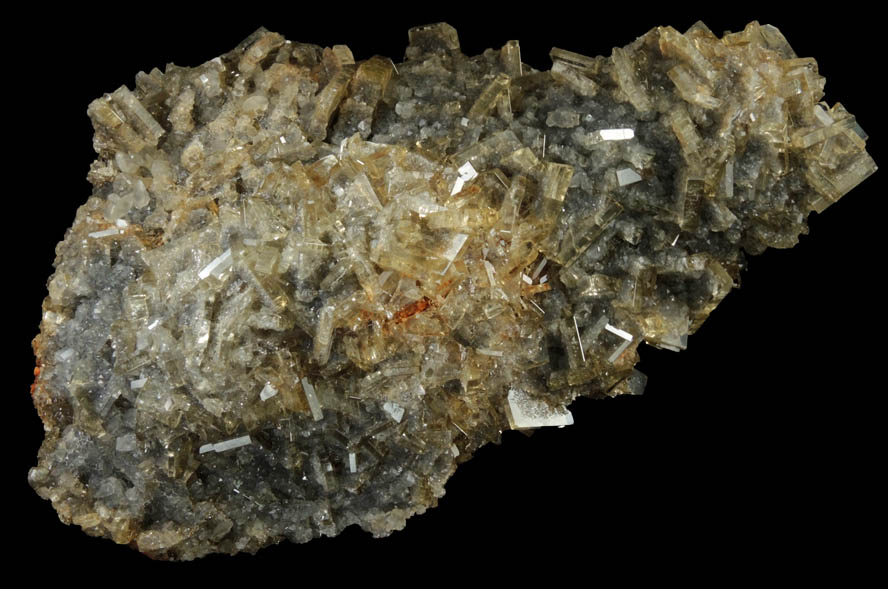 Barite with Calcite from Meikle Mine, Elko County, Nevada