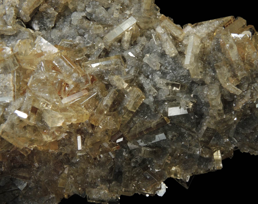 Barite with Calcite from Meikle Mine, Elko County, Nevada