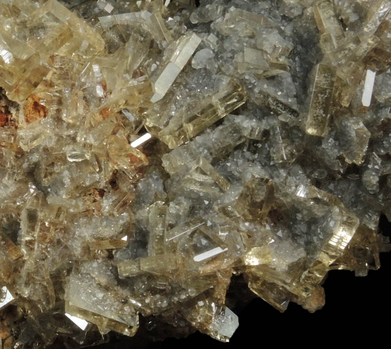 Barite with Calcite from Meikle Mine, Elko County, Nevada