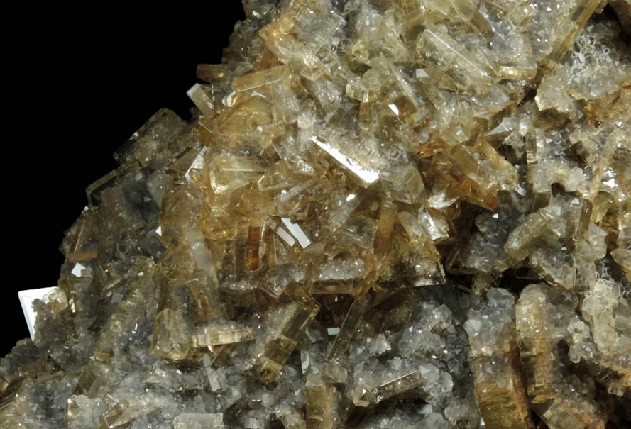 Barite with Calcite from Meikle Mine, Elko County, Nevada