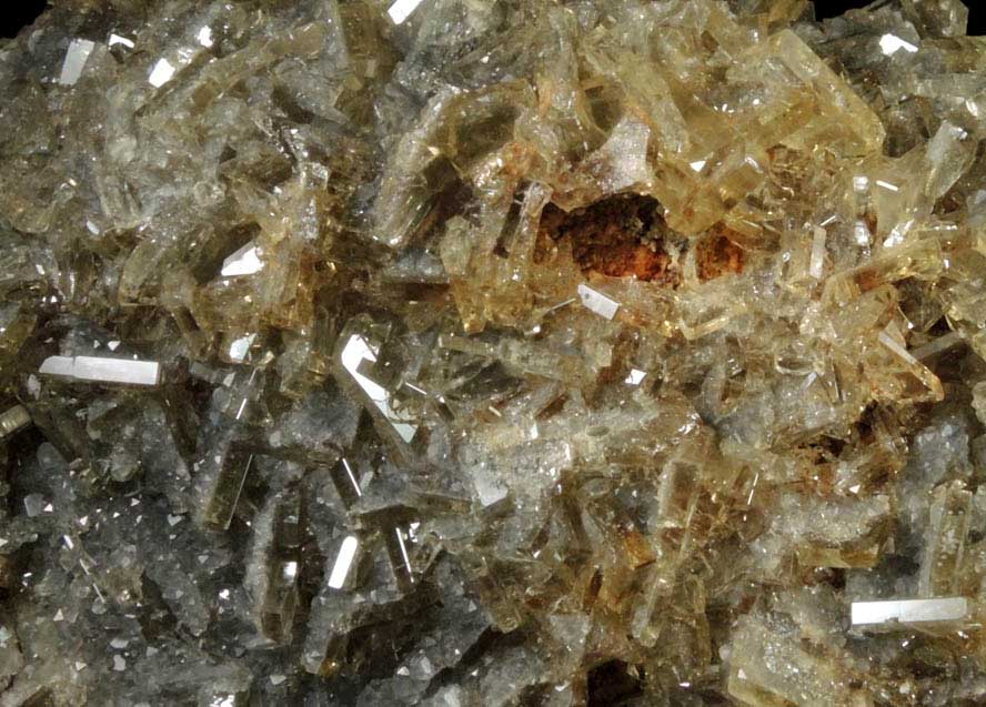 Barite with Calcite from Meikle Mine, Elko County, Nevada