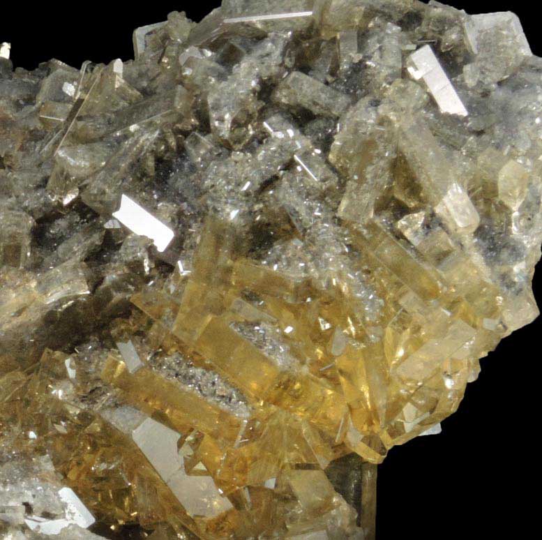 Barite with Calcite overgrowth from Meikle Mine, Elko County, Nevada