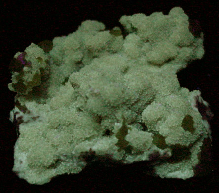 Sulfur on Calcite from Machw mine, Tarnobrzeg, Poland