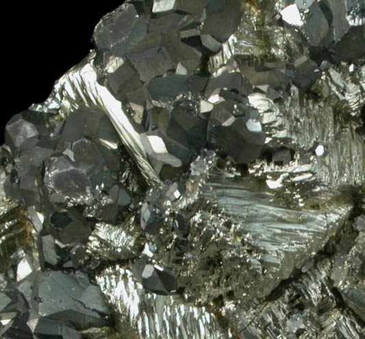 Pyrite, Tetrahedrite, Quartz from Casapalca District, Huarochiri Province, Peru