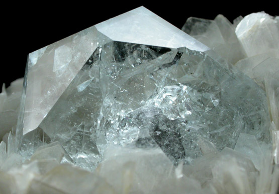 Beryl var. Aquamarine on Muscovite from Xuebaoding Mountain near Pingwu, Sichuan Province, China