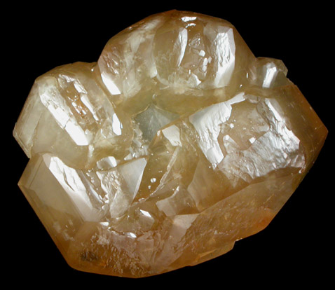 Calcite on Fluorite from Denton Mine, Harris Creek District, Hardin County, Illinois