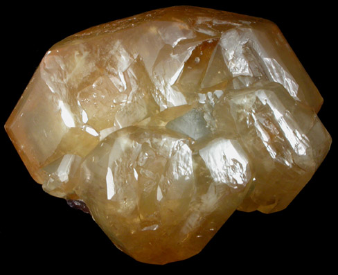 Calcite on Fluorite from Denton Mine, Harris Creek District, Hardin County, Illinois