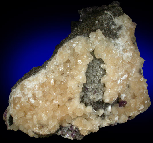 Fluorite and Calcite from Minerva #1 Mine, Cave-in-Rock District, Hardin County, Illinois