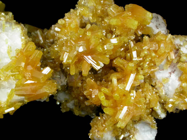 Pyromorphite from Bunker Hill Mine, 9 Level, Jersey Vein, Coeur d'Alene District, Shoshone County, Idaho