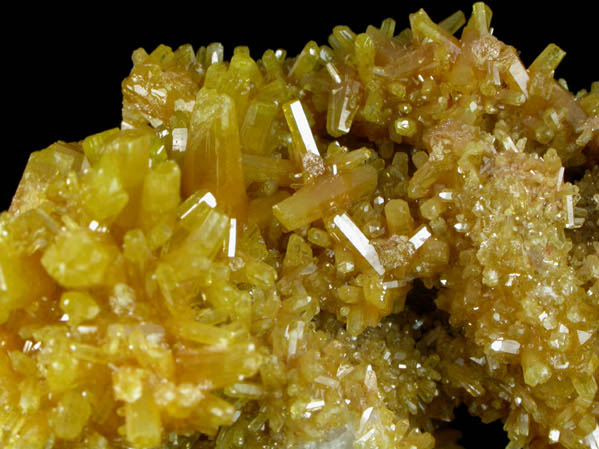 Pyromorphite from Bunker Hill Mine, 9 Level, Jersey Vein, Coeur d'Alene District, Shoshone County, Idaho