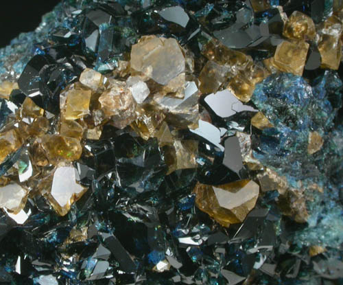 Lazulite, Siderite, Augelite from Rapid Creek, 70 km northwest of Aklavik, Yukon, Canada