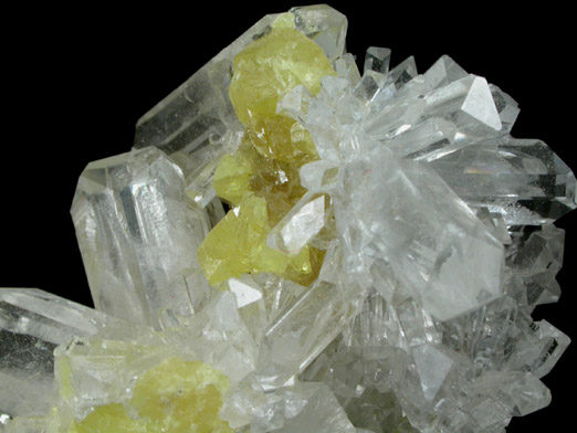 Celestine with Sulfur from Machw mine, Tarnobrzeg, Poland