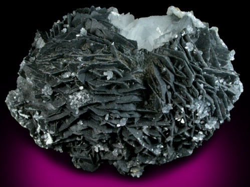 Calcite with Jamesonite inclusions with Quartz from Herja Mine (Kisbanya), Baia Mare, Maramures, Romania