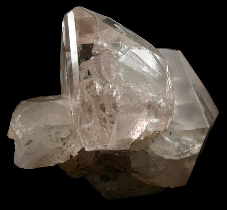 Topaz on Quartz (Dauphin Law twinned) from Skardu District, Baltistan, Gilgit-Baltistan, Pakistan