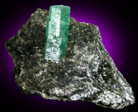 Beryl var. Emerald from Leckbachgraben, Habachtal, Hohe Tauern, Salzburg, Austria