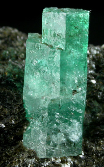 Beryl var. Emerald from Leckbachgraben, Habachtal, Hohe Tauern, Salzburg, Austria