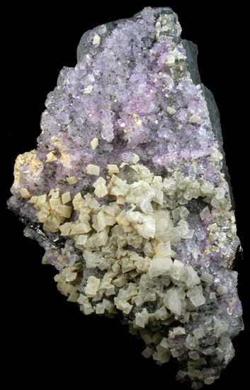Ferberite with Fluorite, Dolomite, Arsenopyrite from Yaogangxian Mine, Nanling Mountains, Hunan Province, China