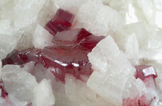 Cinnabar on Dolomite from Chatian Mine, Fenghuang, Hunan, China