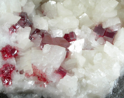 Cinnabar on Dolomite from Chatian Mine, Fenghuang, Hunan, China