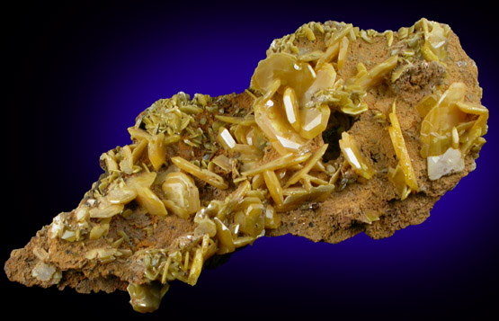 Wulfenite from Touissit Mine, 21 km SSE of Oujda, Jerada Province, Oriental, Morocco