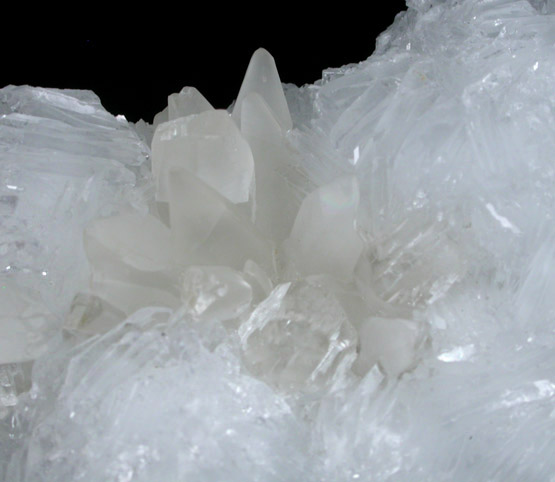 Barite and Calcite over Fluorite from Minerva #1 Mine, Rosiclare Level, Cave-in-Rock District, Hardin County, Illinois