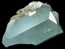 Beryl var. Aquamarine with Muscovite from Nagar, Hunza Valley, Gilgit District, Gilgit-Baltistan, Pakistan