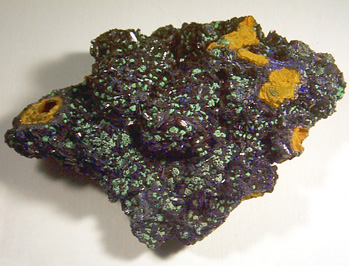 Azurite with Malachite from Bisbee, Warren District, Cochise County, Arizona