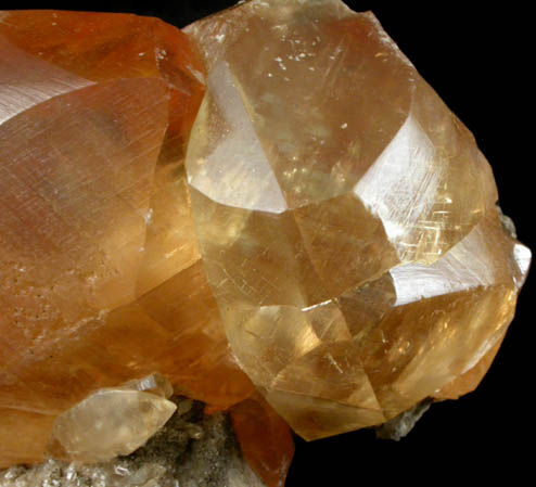 Calcite (twinned crystals) from Anderson, Madison County, Indiana