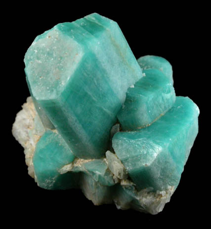 Microcline var. Amazonite from Crystal Peak area, 6.5 km northeast of Lake George, Park-Teller Counties, Colorado