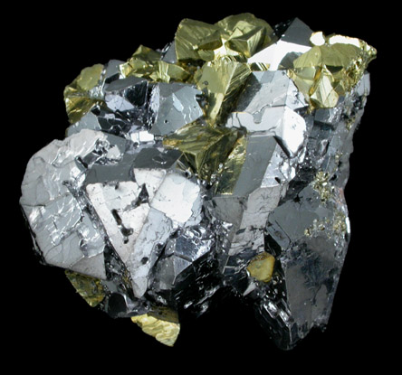 Chalcopyrite and Galena with Quartz from Pachapaqui District, Bolognesi Province, Ancash Department, Peru