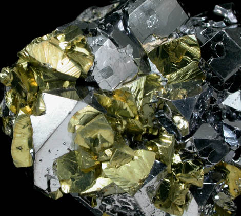 Chalcopyrite and Galena with Quartz from Pachapaqui District, Bolognesi Province, Ancash Department, Peru