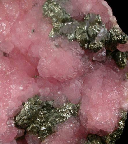 Rhodochrosite, Pyrite, Sphalerite from Oppu Mine, Aomori Prefecture, Honshu Island, Japan