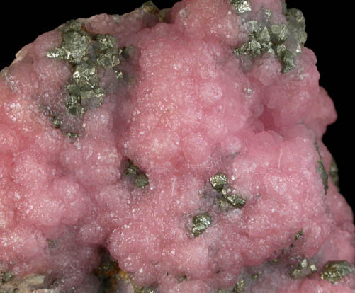 Rhodochrosite, Pyrite, Sphalerite from Oppu Mine, Aomori Prefecture, Honshu Island, Japan