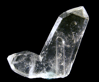 Quartz (Japan Law-twinned) from Casapalca District, Huarochiri Province, Lima Department, Peru