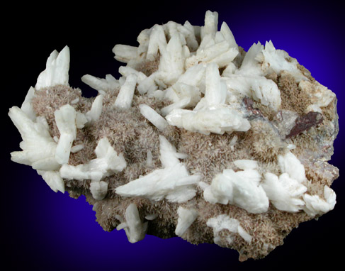 Albite and Orthoclase on Quartz from Valentine Mine, Harrisville, Lewis County, New York