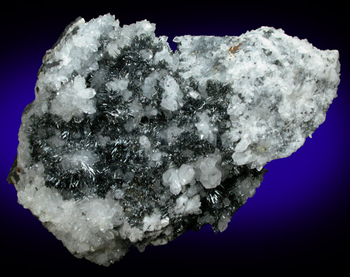 Stibnite on Quartz from Emusa Chilcobija Mine, Potosí Department, Bolivia