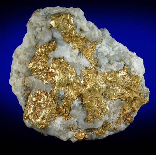 Gold in Quartz from Hangtown, Placerville, El Dorado County, California