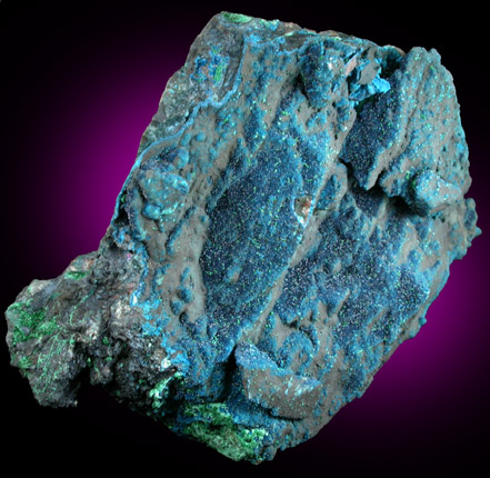 Cornetite with Tenorite and Malachite from L'Etoile du Congo Mine, Lubumbashi, Katanga Copperbelt, Haut-Katanga Province, Democratic Republic of the Congo (Type Locality for Cornetite)