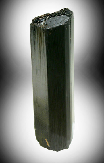 Arfvedsonite (rare terminated crystal) from Hurricane Mountain, east of Intervale, Carroll County, New Hampshire