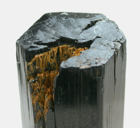 Arfvedsonite (rare terminated crystal) from Hurricane Mountain, east of Intervale, Carroll County, New Hampshire