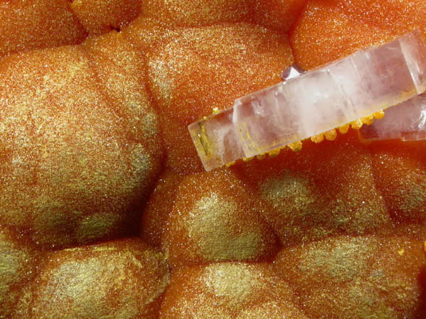 Barite and Orpiment from Quiruvilca District, Santiago de Chuco Province, La Libertad Department, Peru